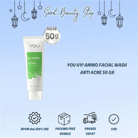 Jual You Hy Amino Facial Wash Anti Acne Gr Sabun Cuci Muka Anti