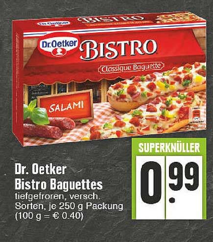 Dr Oetker Bistro Baguettes Angebot Bei Edeka