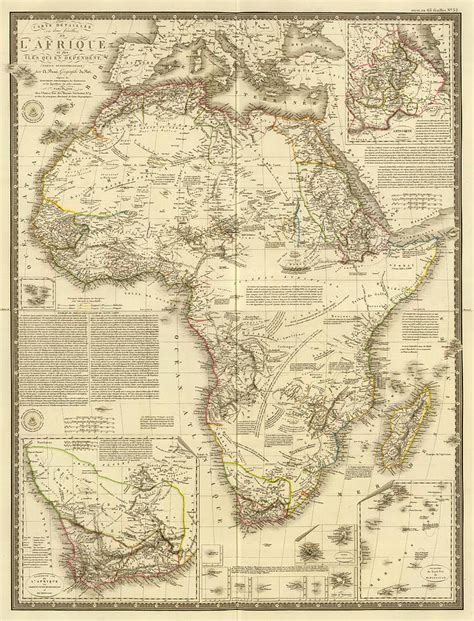 Vintage Africa Map