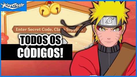 TODOS OS CÓDIGOS de NARUTO BATTLE OF SHADOWS YouTube