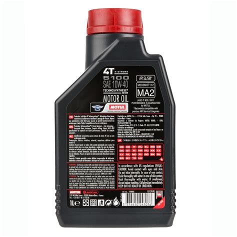 Motul MOTUL 5100 4T 10W 30 TECHNOSYNTHESE LITRE 44 OFF