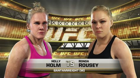 Ea Sports Ufc Holly Holm Vs Ronda Rousey Violent Ko Youtube