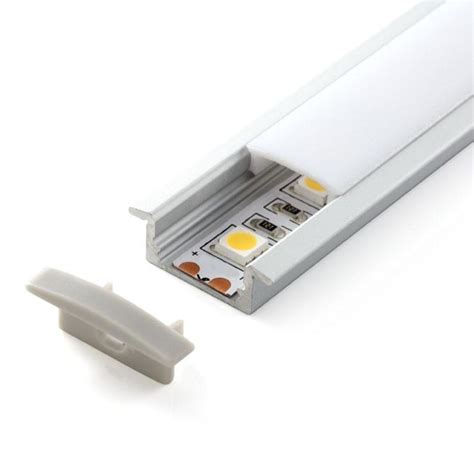 Kit Perfil Aluminio Kobe Press Para Tiras Led Metro Ledbox