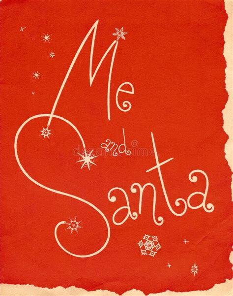 Me And Santa Vintage Cover Stock Photo Image Of Christmas 5722452