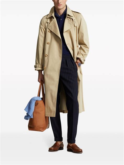 Polo Ralph Lauren Double Breasted Belted Trench Coat Farfetch