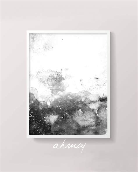 Zen Black White Abstract Art - ahmoy wall art