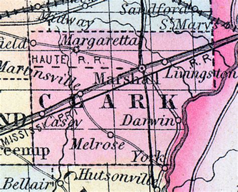 Clark County Illinois 1857 House Divided