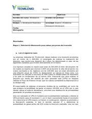 Evidencia Modelaci N Financiera Doc Reporte Nombre Matr Cula