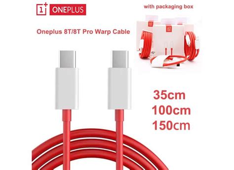 Oneplus Original 8t 6 5a Pd Cabo De Carga De Urdidura 65w Tipo C Para