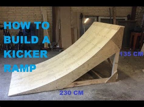 How To Build A Mtb Kicker Ramp X Cm Youtube