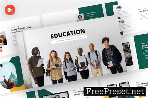 Education Online Course Powerpoint Template S3gt3st