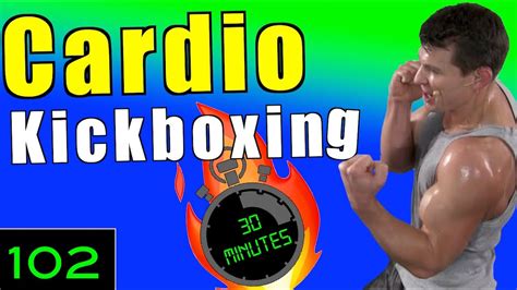 At Home 30 Minute Intense Cardio Kickboxing Workout To Burn Fat Fast Youtube