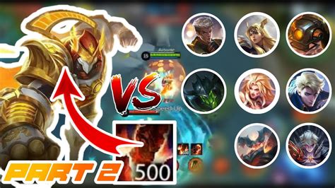 Aldous 500 Stacks Vs All Fighters Part 2 2020 Mobile Legends Bang