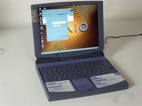 Early 2000s Sony Vaio Ultra Portable Laptop With 12 1024 X 768 Screen