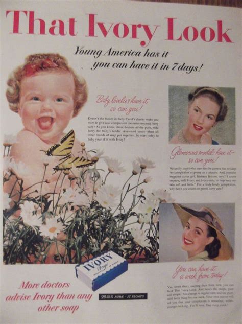 Vintage 1950 Ivory Ad Vintage Advertisements Ivory Soap 1950s Vintage