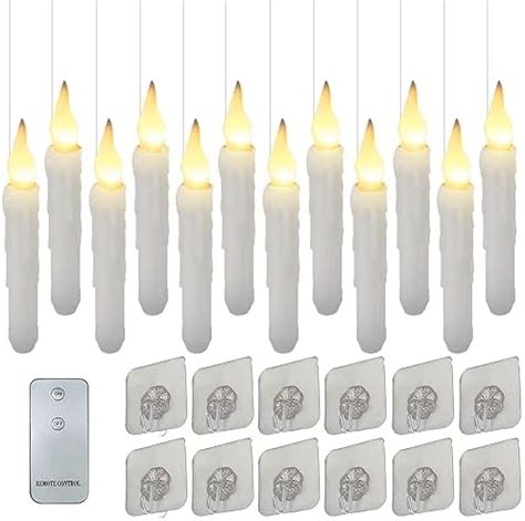 Mqlae Floating Candles Pcs Harry Potter Hanging Candles With Wand