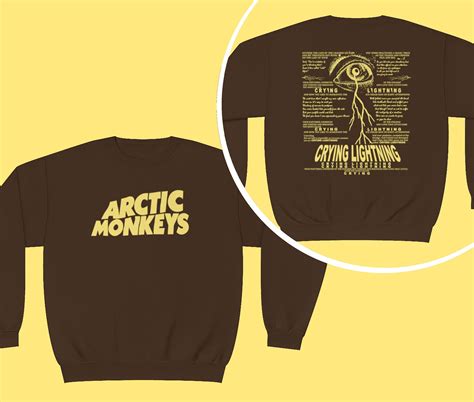 Arctic Monkeys Sweatshirt, Arctic Monkeys Crying Lightning, Arctic Monkeys Tour Merch, Crying ...