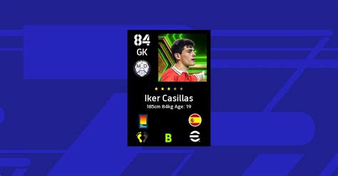 Iker Casillas Efootball Stats