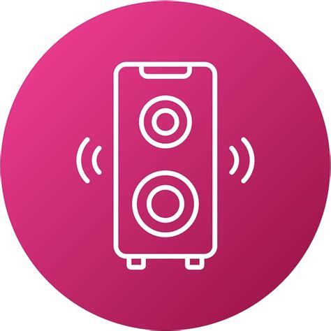 Estilo del icono del altavoz de diseño vectorial Vector Premium