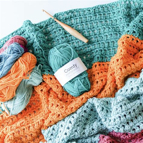 Saltwater Afghan, free crochet throw blanket pattern - TL Yarn Crafts