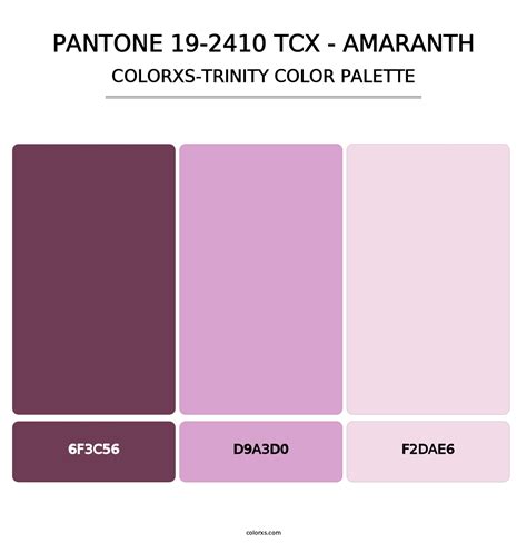 PANTONE 19-2410 TCX - Amaranth color palettes - colorxs.com