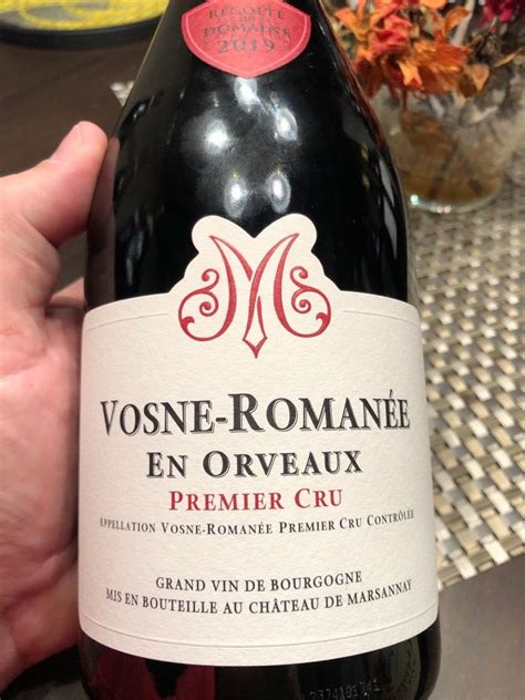 Domaine Du Ch Teau De Marsannay Vosne Roman E Er Cru En Orveaux