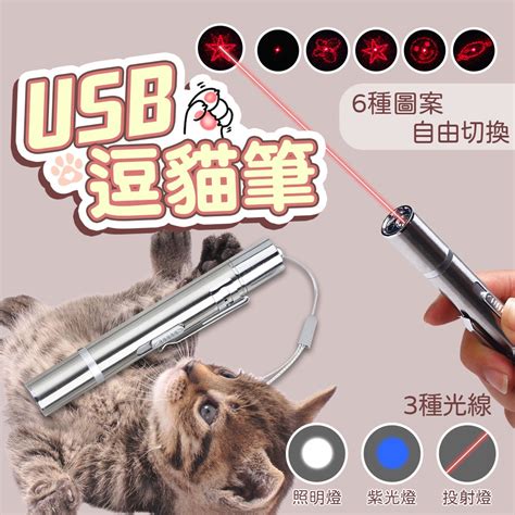 逗貓 投射筆【d170】usb充電 投影燈 貓咪玩具 逗貓棒 簡報筆 逗貓筆 貓咪用品 手電筒 紫光燈 投射燈 逗貓燈 蝦皮購物