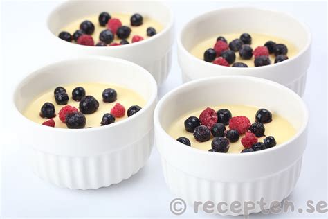 Pannacotta Med Vit Choklad Recept