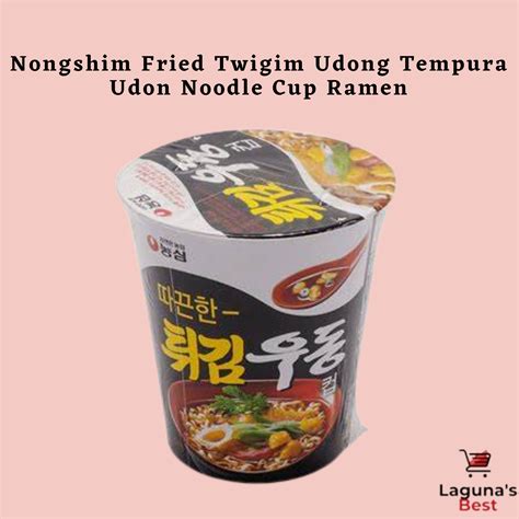 Nongshim Fried Twigim Udong Tempura Udon Noodle Cup Ramen Lazada Ph