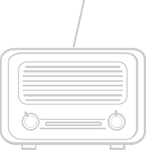 Radio vintage outline 36660335 Vector Art at Vecteezy