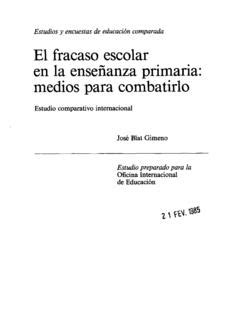 El Fracaso escolar en la enseñanza primaria medios el fracaso