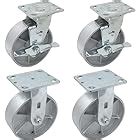 Amazon ABSLIMUS 4 Inch Heavy Duty Casters Lockable Bearing Plate