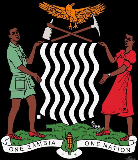 Zambia Coat of Arms by Fun With Flags Wall Art