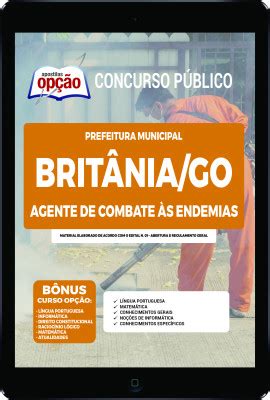 Apostila Prefeitura Brit Nia Pdf Agente De Combate S Endemias