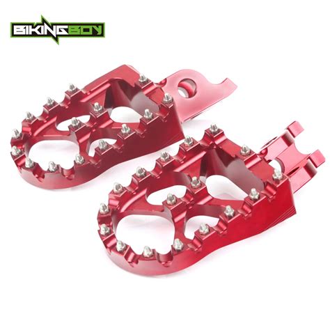 Bikingboy Cnc Billet Mx Motocross Foot Pegs Footpegs Footrests Pedals