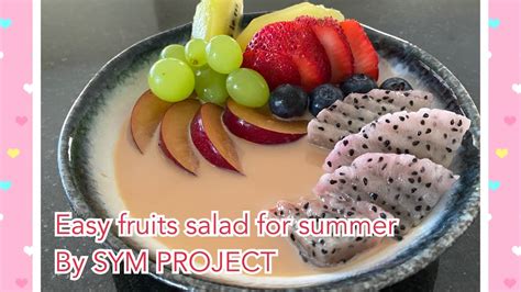 Agar Dessert With Fruits Salad By Sym Project Youtube