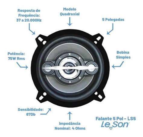 Alto Falantes Portas Dianteiras Traseiras W Rms O Kit Frete Gr Tis