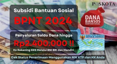 Anda Pemilik NIK KTP Terpilih Kemensos Berhak Klaim Saldo Dana Bansos