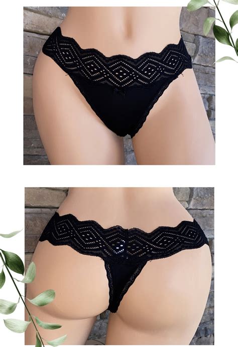 No Boundaries Black S Thong Bikini Panties Underwea Gem