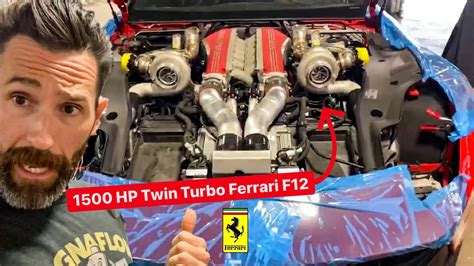 CRAZIEST TWIN TURBO FERRARI F12 ALMOST COMPLETE Built By Aaron