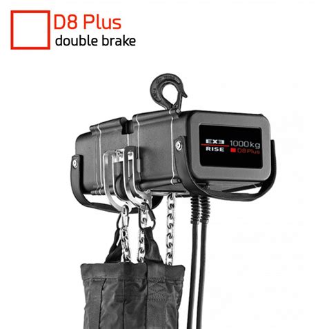 Exe Rise 1000kg Chain Hoist D8 Plus Double Brake 4mmin Low Voltage