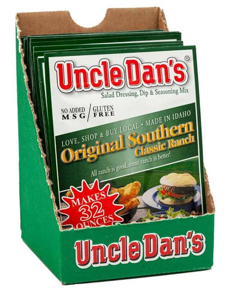 Uncle Dans Original Southern Classic Ranch Salad Dressings And Mix 12 Count Pack Of 1