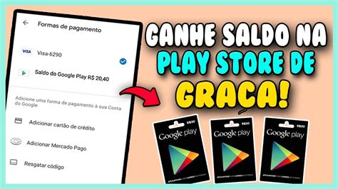 INCRIVEL COMO GANHAR SALDO NA GOOGLE PLAY STORE DE GRAÇA GIFT CARD