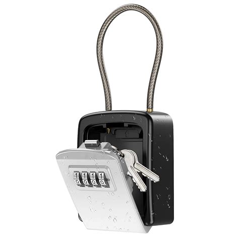 Buy 2023 Upgraded Key Lock Box Safe Lock Box For Keys With Removable