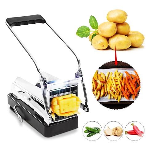 Buy Stainless Steel Home French Fries Potato Chips Strip Slicer Cutter