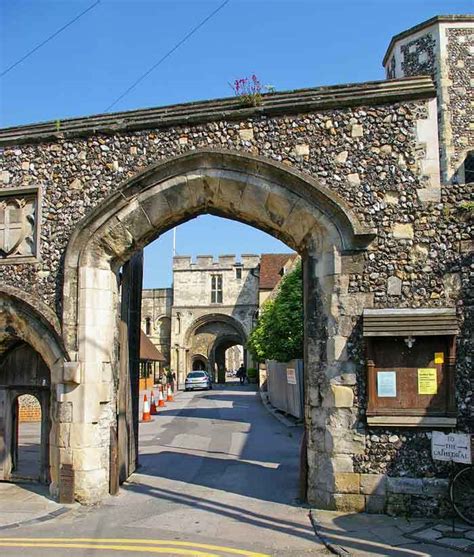 Green Court Gate Or Court Gate Canterbury Historical And