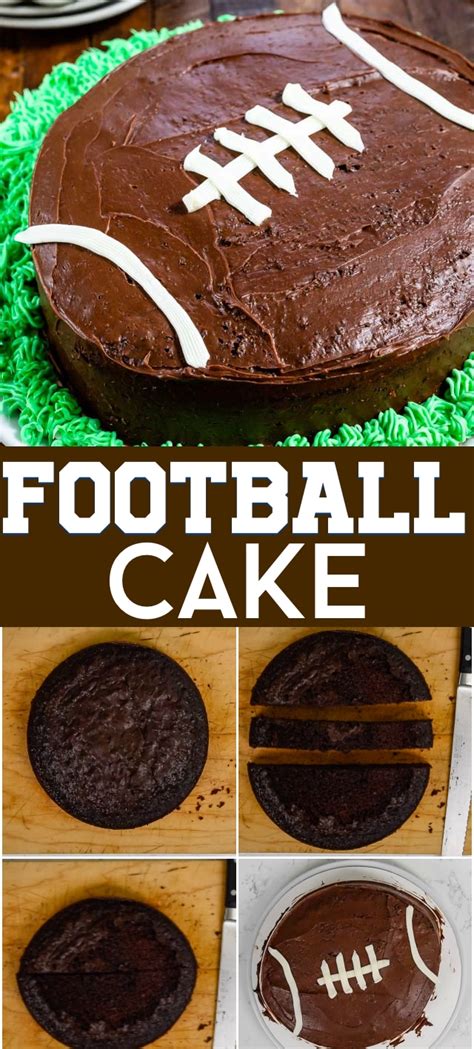 Easy Football Cake Recipe Tutorial - Crazy for Crust