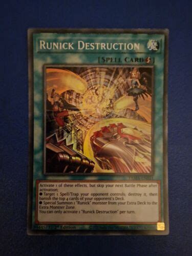 Yu Gi Oh Tcg Runick Destruction Tactical Masters Tama En St