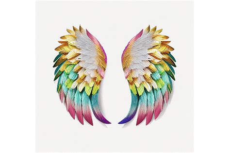 Angel Wings Watercolor Png Clipart File Graphic By Wangtemplates