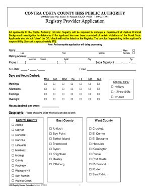 Ihss Application Contra Costa County Fill Online Printable Fillable